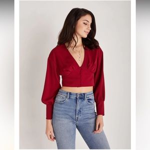 Backyard Roses Alex top size S •never worn• NWOT